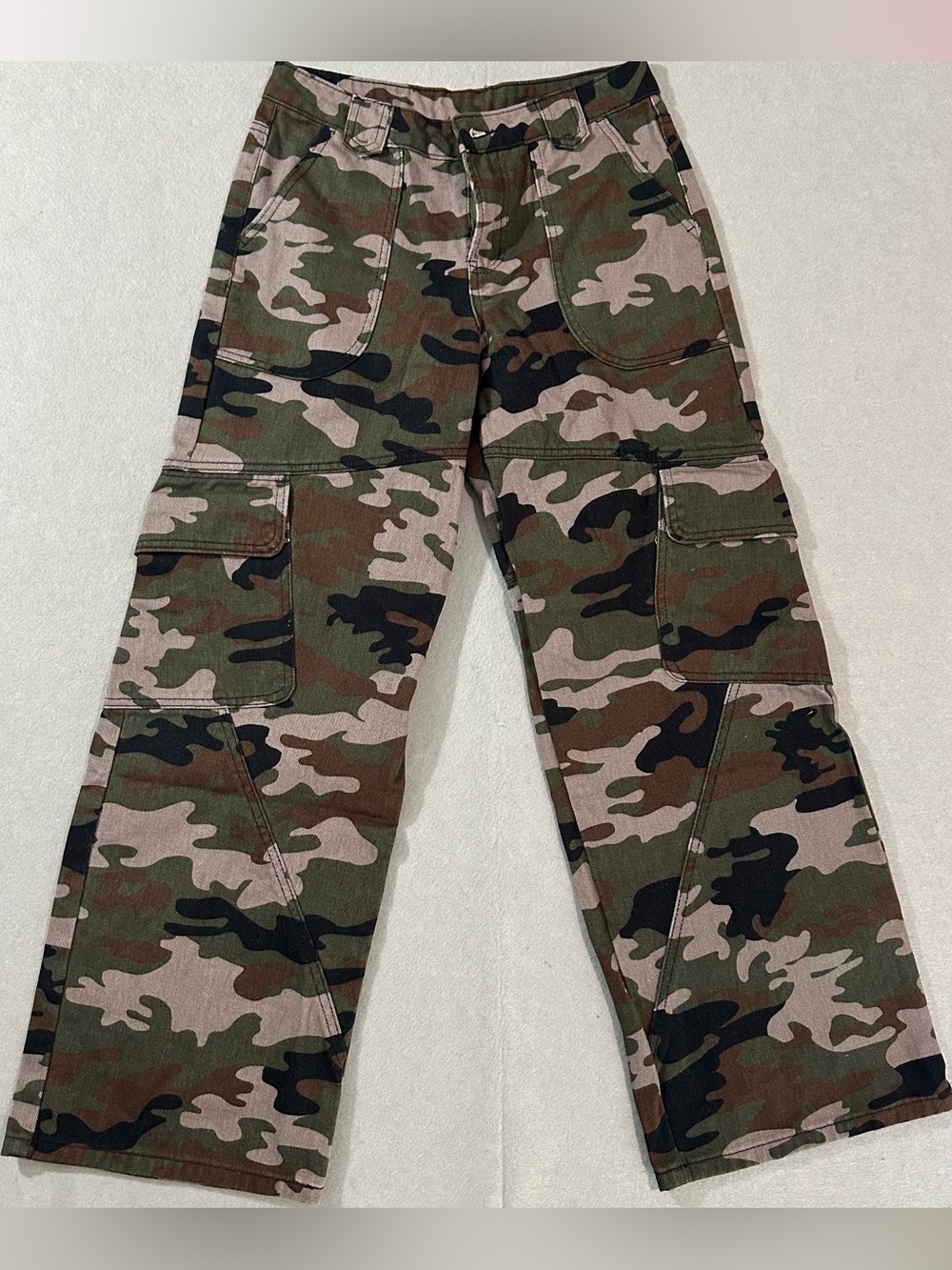 No Boundaries Boys Camo Cargo Pants - Green, Brown, Black
